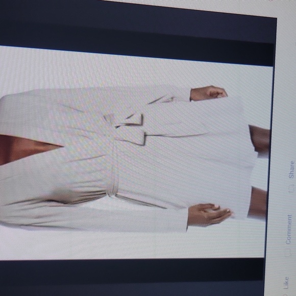 Skims Burgundy Ribbed Robe With Belt And Pockets - Picture 9 of 9